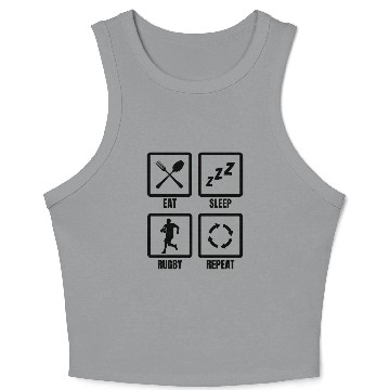 Discover Rugby Daily Schedule Crop Tank Top