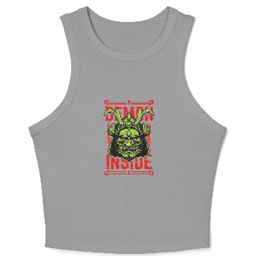 Discover Demon Samurai Crop Tank Top