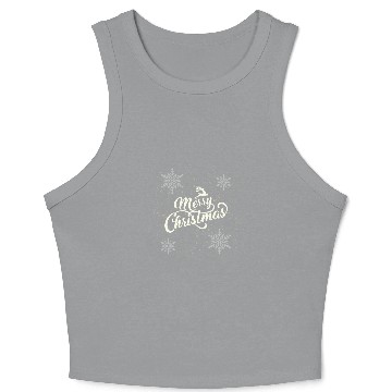 Discover Merry Christmas Crop Tank Top