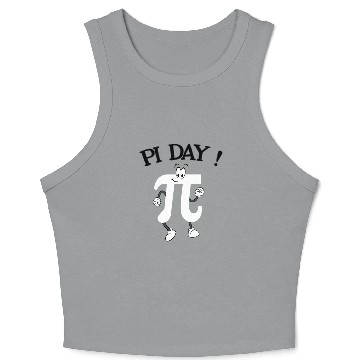 Discover 3.14 Math Teacher Pi National Day Crop Tank Top
