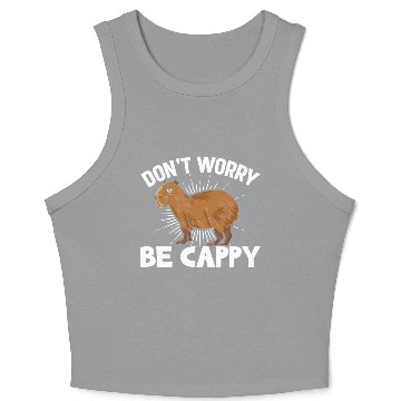 Discover Funny Capybara Crop Tank Top