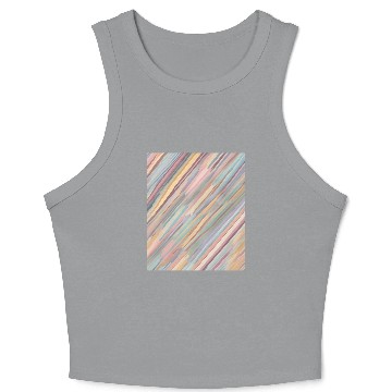 Discover Pastel Stripes Crop Tank Top