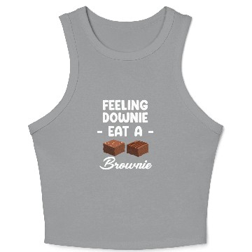 Discover Feeling Downie Eat A Brownies Cookie Marshmallow Crop Tank Top