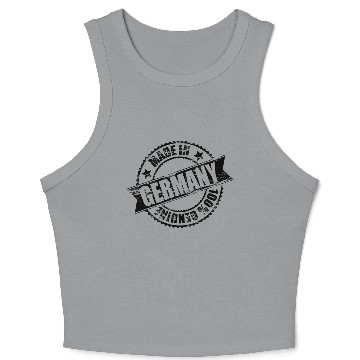 Discover Made in Germany 100% Genuine Crop Tank Top