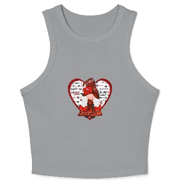 Discover Gnomes Valentine Crop Tank Top