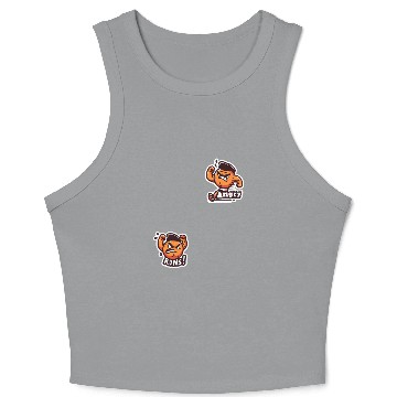 Discover Angry Runs |The Ultimate Stress Reliever Crop Tank Top