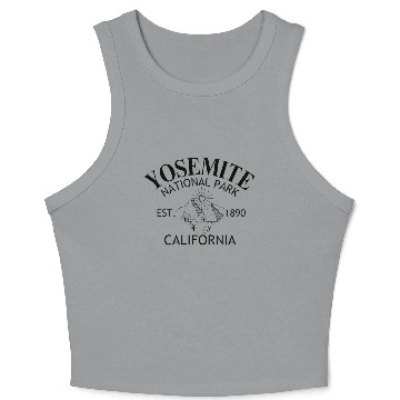 Discover Yosemite National Park Crop Tank Top