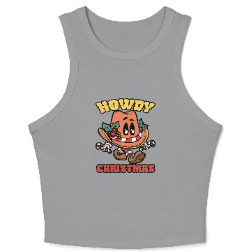 Discover HOWDY CHRISTMAS Crop Tank Top