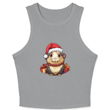 Discover Guinea pig Christmas Crop Tank Top