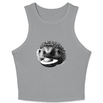 Discover Hedgehog Eating Avocado Crop Tank Top