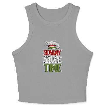 Discover Sunday Sauce Time 4 Crop Tank Top