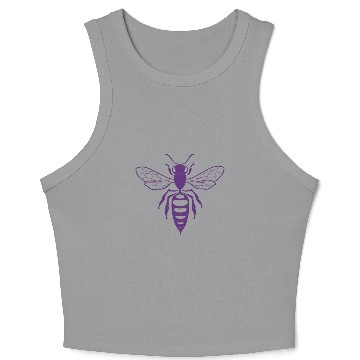 Discover Hivemind Tattoo Logo I Purple Crop Tank Top