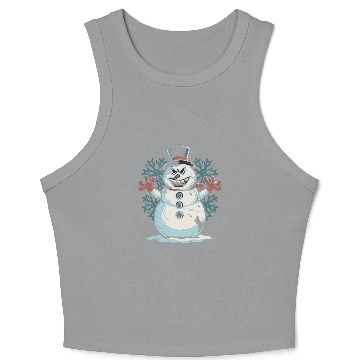 Discover frosty snowman creepy Crop Tank Top