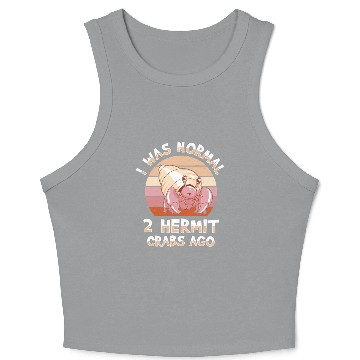 Discover Sea Creature Seafood Shells Hermit Crab Lover Crop Tank Top