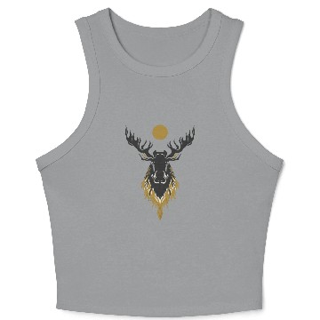 Discover Moose Design Crop Tank Top