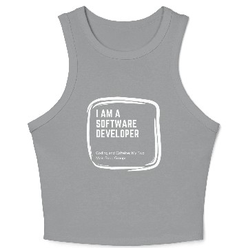 Discover Proud Software Developer Crop Tank Top - Embrace Expertise