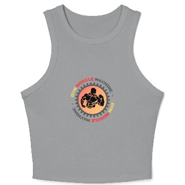 Discover GYM muscle machine Crop Tank Top