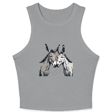 Discover Donkey Couple - You & I Crop Tank Top