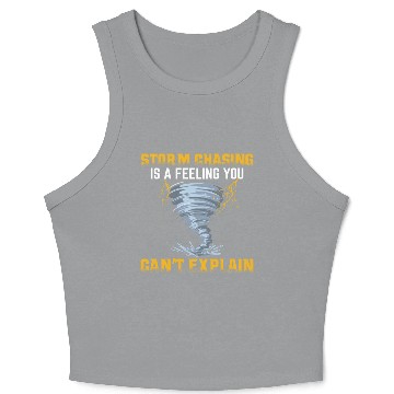 Discover Storm Chaser Father's Day | Meteorologist Storms Crop Tank Top