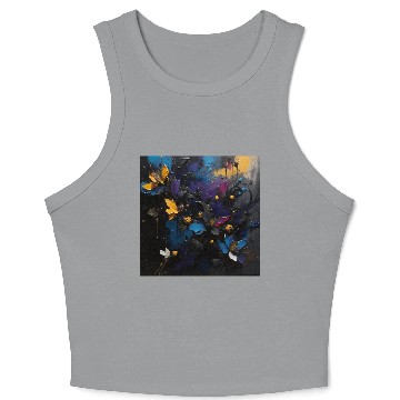 Discover Abstract painting Crop Tank Top