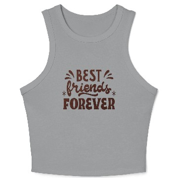 Discover Best Friend Forever Crop Tank Top