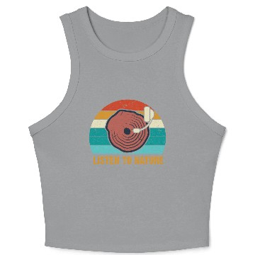 Discover Environment listen to nature Crop Tank Top