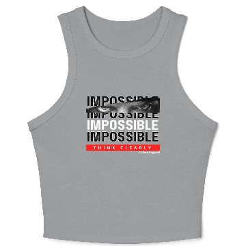 Discover Black and White Impossible Crop Tank Top