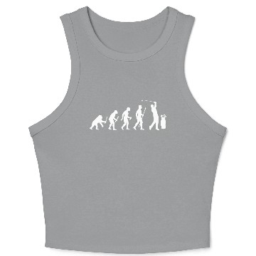 Discover Funny Evolution Of Golf Crop Tank Top