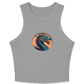 Discover traditional Chinese dragon Crop Tank Top