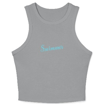Discover Swimmer Sport Training Hobby Crop Tank Top