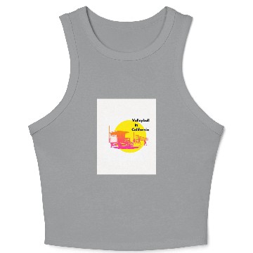 Discover Volleyball in California Crop Tank Top