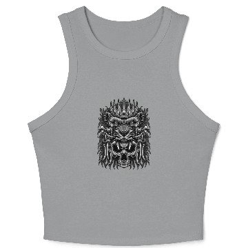 Discover skull king lion Crop Tank Top
