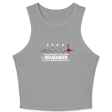 Discover Motorcycle Biker 1N23456 Bike Gear Shift Crop Tank Top