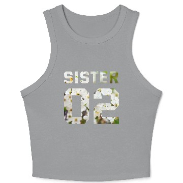 Discover COUPLE FLOWER SISTER 02 Crop Tank Top