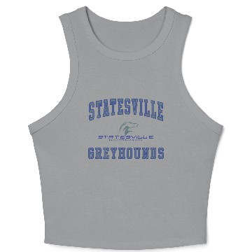 Discover Statesville High School Greyhounds C1 Crop Tank Top