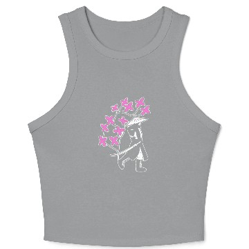 Discover Samurai Sakura Tree Chinese Warrior Gift Crop Tank Top