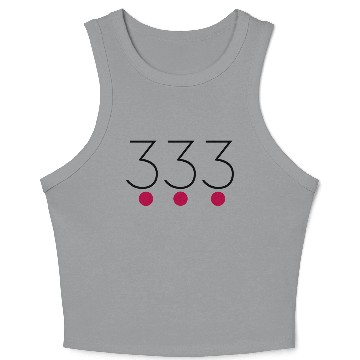 Discover Angel Number 333 Crop Tank Top