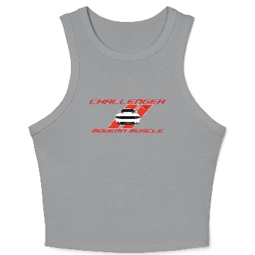 Discover Dodge Challenger Rt Modern Muscle Crop Tank Top