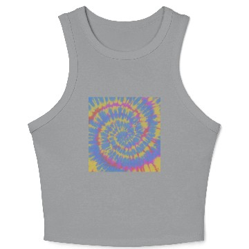 Discover Tie dye art Crop Tank Top