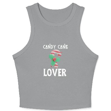 Discover Candy Cane Lover Christmas Peppermint Candy Canes Crop Tank Top