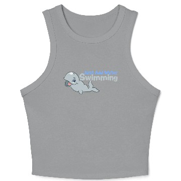 Discover Fish Swimming Crop Tank Top