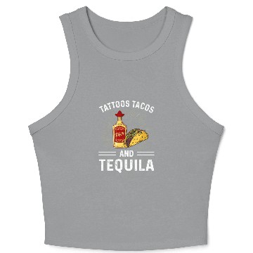 Discover Tattoos Tacos and Tequila Crop Tank Top