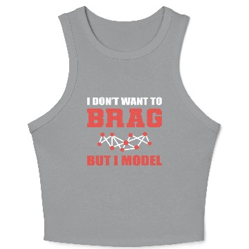 Discover I Model Joker or Funny Person Gift Crop Tank Top