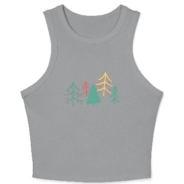 Discover CHRISTMAS TREE Crop Tank Top