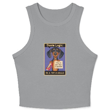 Discover Dachshund Logic Crop Tank Top