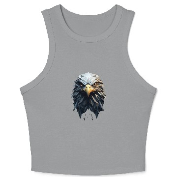 Discover Geometric Eagle Animation Crop Tank Top