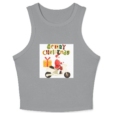 Discover merry christmas Crop Tank Top