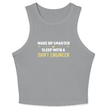 Discover Wake Up Smarter Sleep With A SHIFT ENGINEER Crop Tank Top