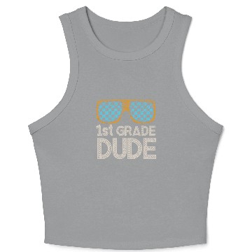 Discover Kindergarten Teacher Funny Student 1st Graduation Crop Tank Top