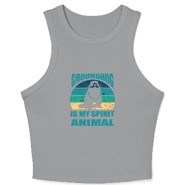 Discover funny Respect the groundhog Crop Tank Top